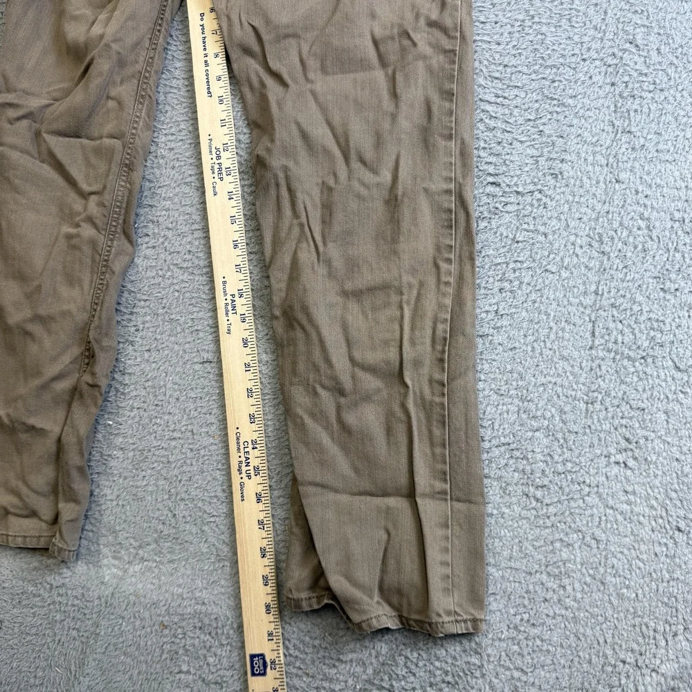 Helix N56 Jeans Mens 30x30 Khaki Beige Relaxed Straight Cotton Denim Pants